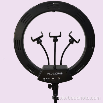 Lampada ad anello selfie per video trucco dimmerabile da 16 pollici a LED